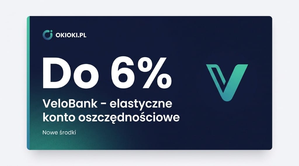 VeloBank: до 6% на Elastycznym Koncie Oszczędnościowym («Нові кошти»)