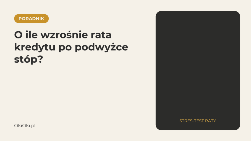 O ile wzrośnie rata kredytu po podwyżce stóp?